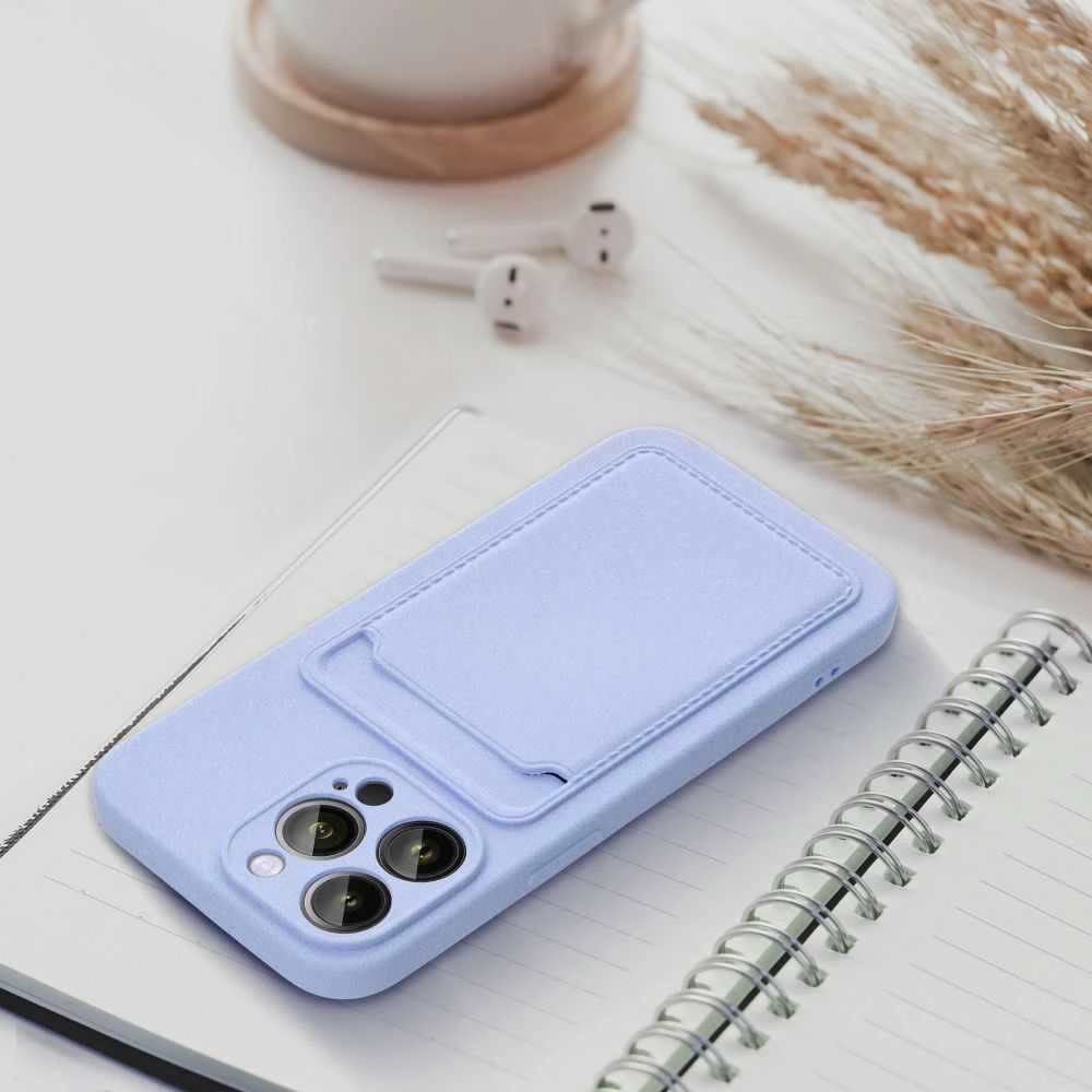 OEM dėklas iPhone 16 PLUS kortelių dėklas violetinė