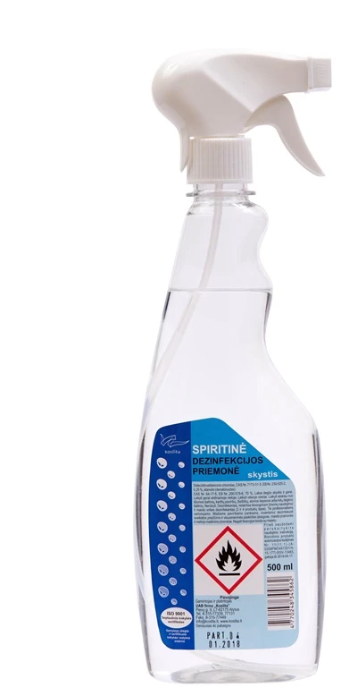 Koslita Dezinfekcinė spiritinė priemonė paviršiams, su purkštuku, 500ml