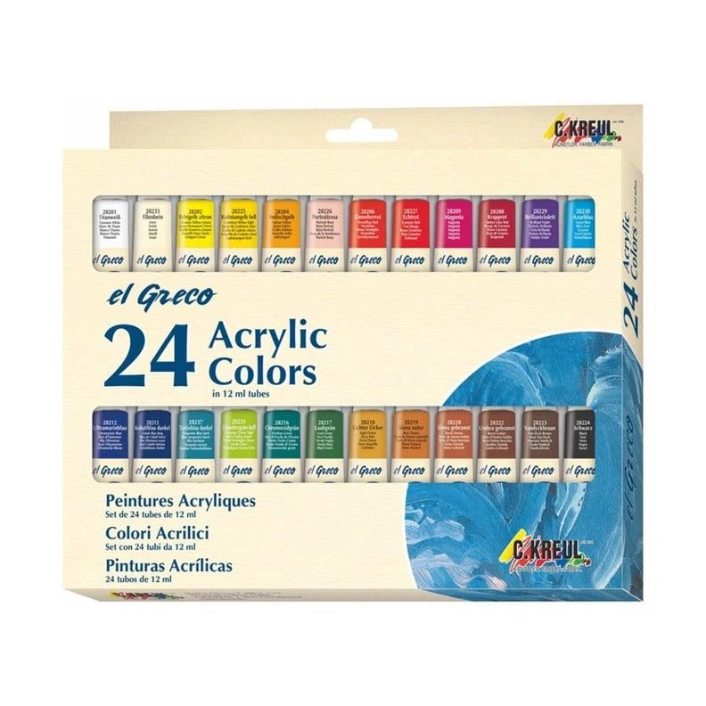Akriliniai dažai C. KREUL 28253, 24 × 12 ml