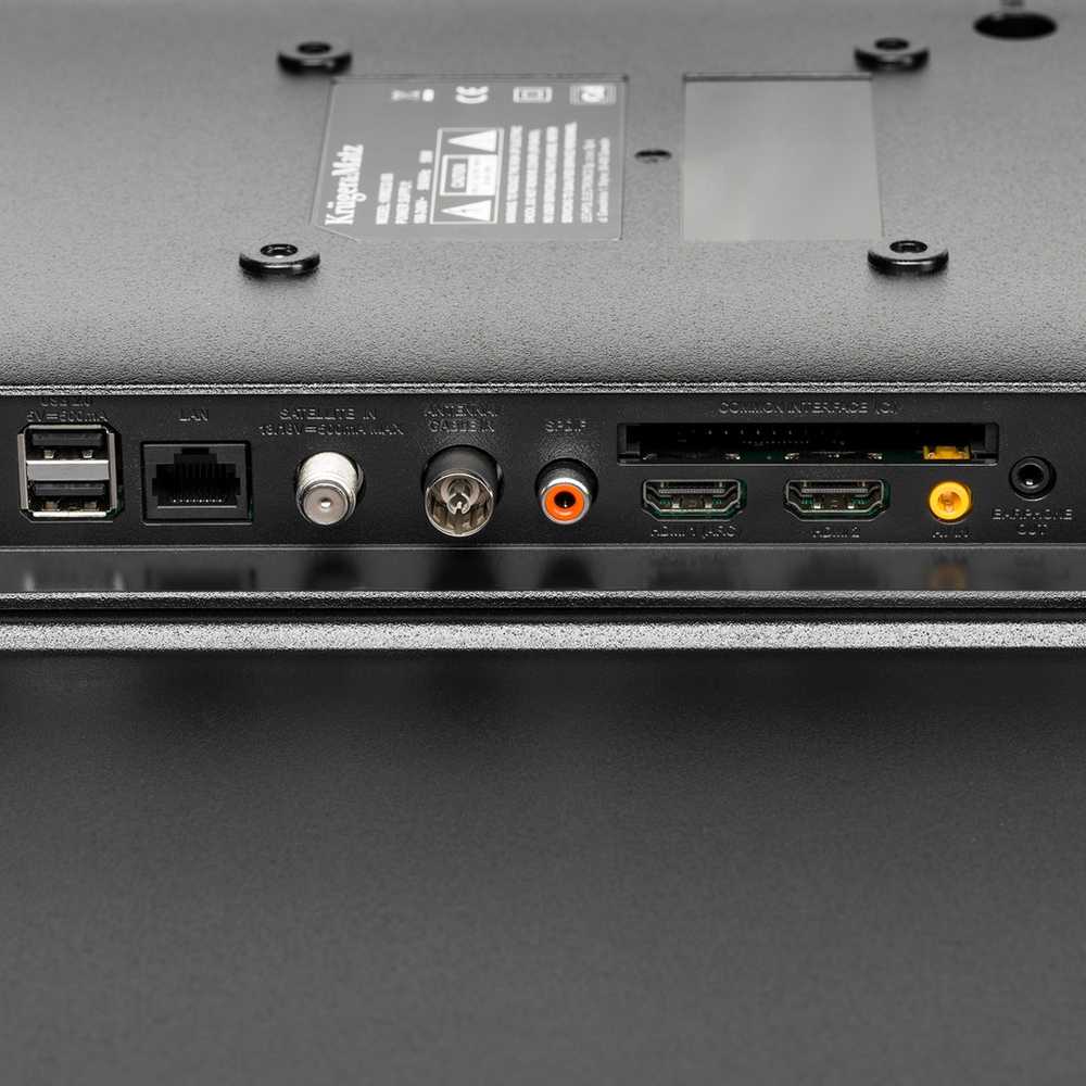 Kruger & Matz 32" HD išmanusis televizorius DVB-T2/S2 H.265 HEVC