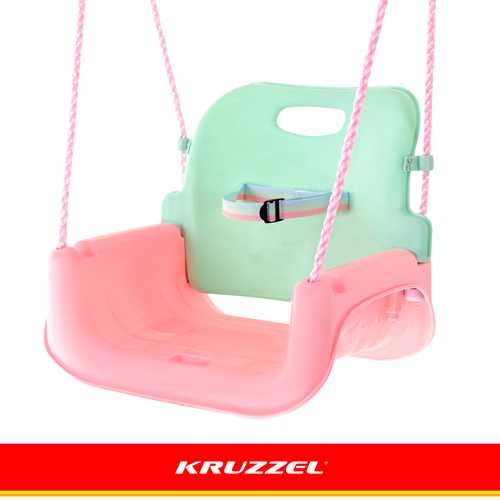 Kruzzel 3-in-1 pastel children's swing