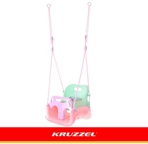 Kruzzel 3-in-1 pastel children's swing