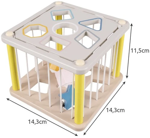 Kruzzel Sorter - wooden sensory cube 22885