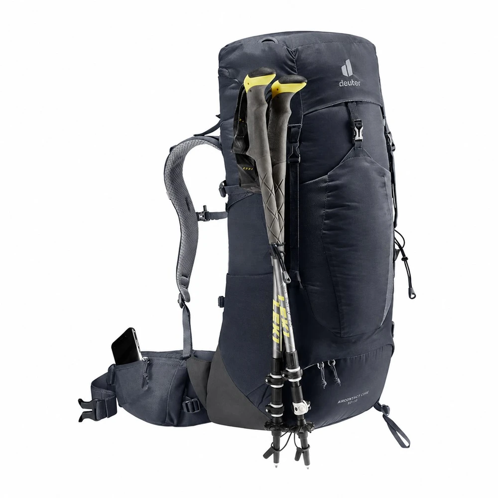 Deuter Aircontact Lite 40 + 10 Backpack juodas pilkas