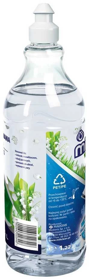 Madonis Mill Clean kvepalų demineralizuotas vanduo, skirtas didelio grynumo lygintuvams, pakalnučių skonio, 1,22 l