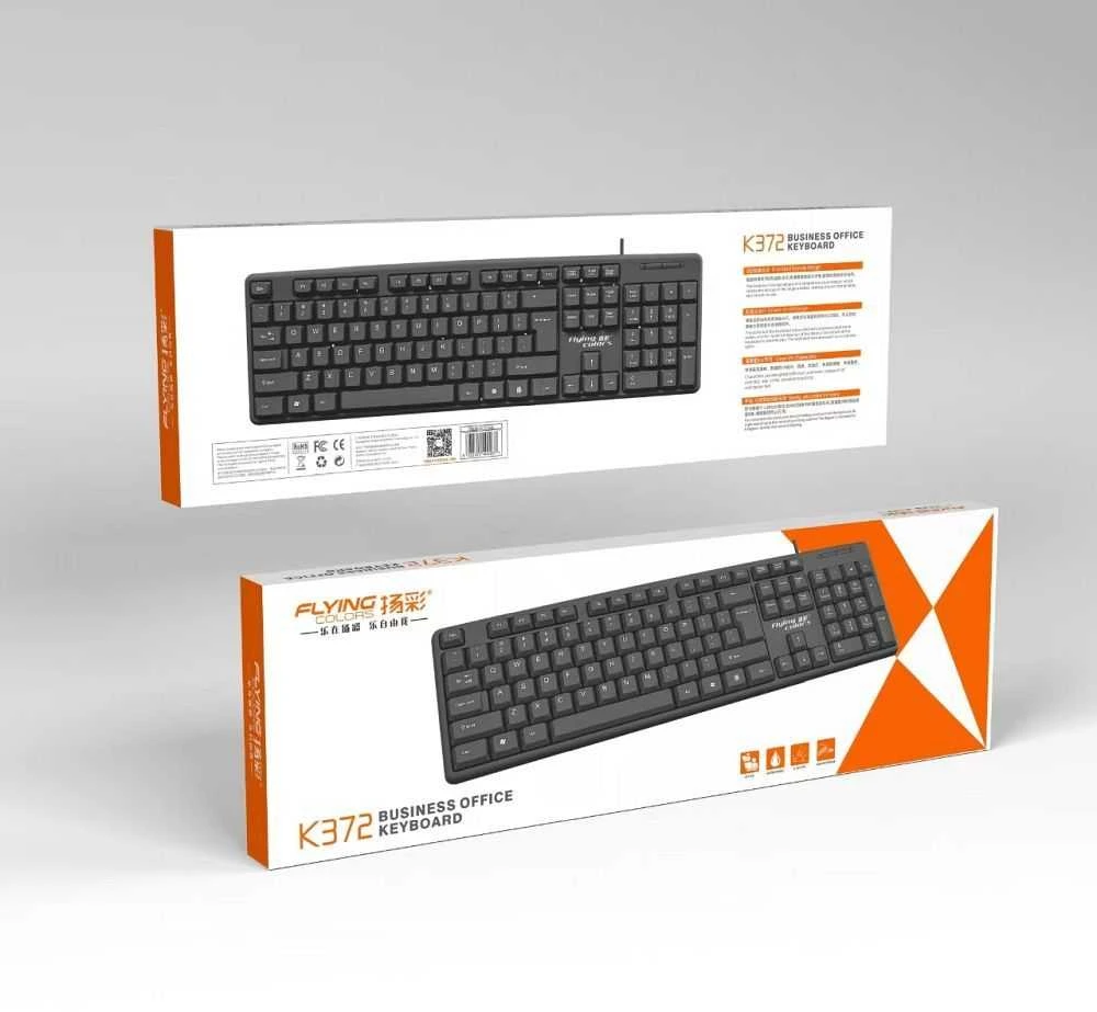 HP Oem Wire klaviatūra USB A QWERTY K372 juodas