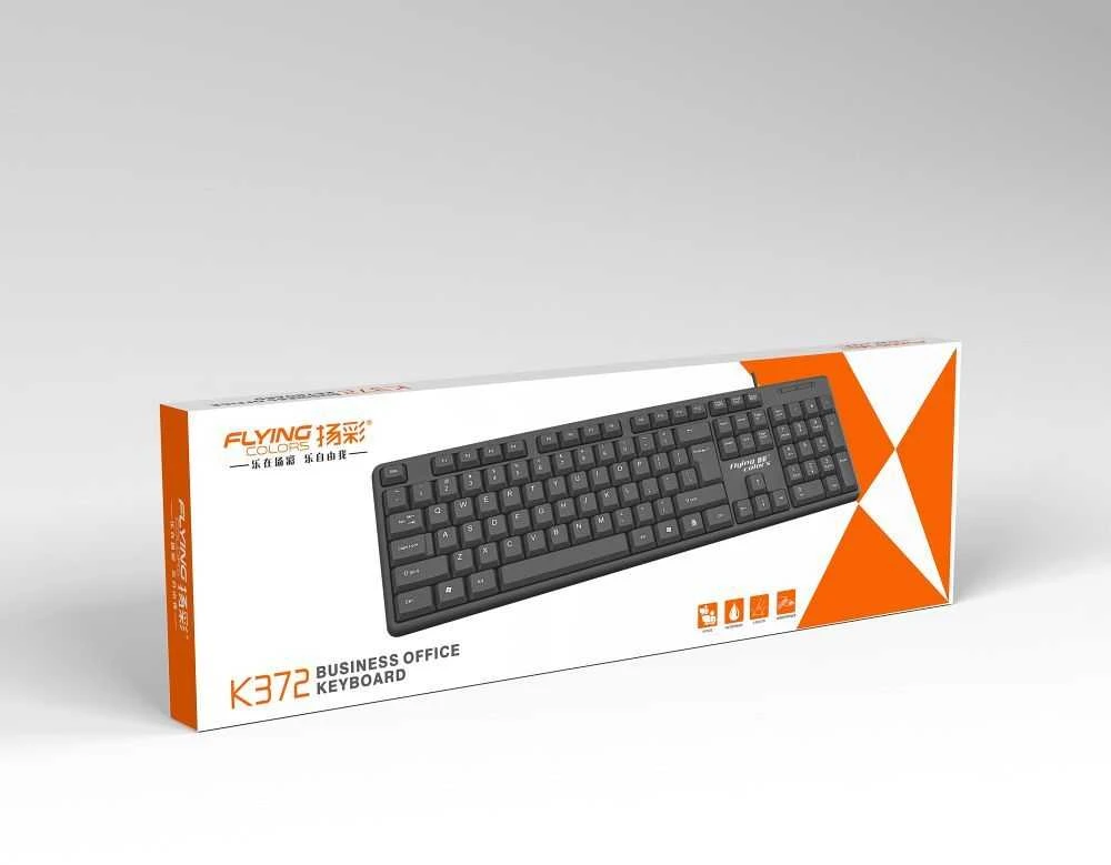 HP Oem Wire klaviatūra USB A QWERTY K372 juodas