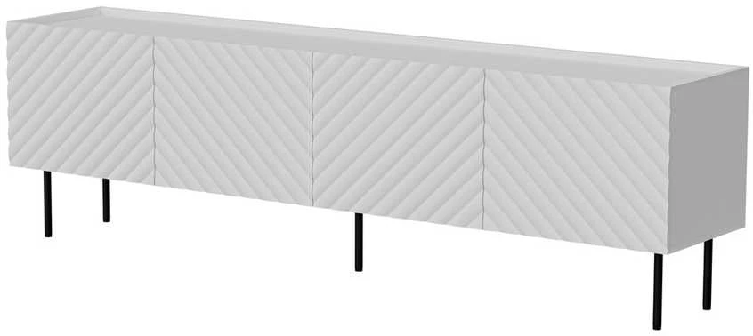 Laikiklis Cama Meble Cama LUCCA 4D TV cabinet 200x40x59 baltas