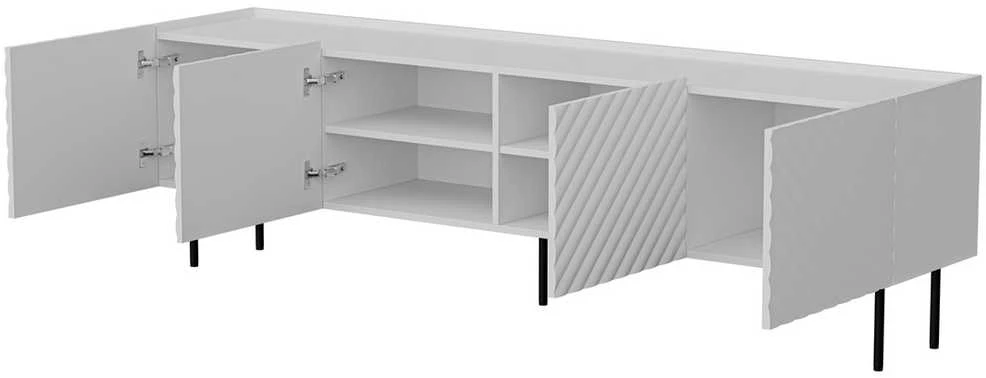 Laikiklis Cama Meble Cama LUCCA 4D TV cabinet 200x40x59 baltas