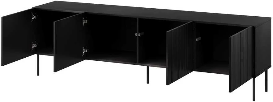 Laikiklis Cama Meble Cama RTV cabinet ISLA 200x40x60 mat juodas