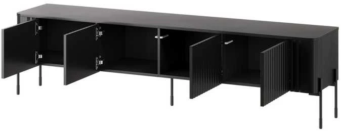 Cama Meble Cama VERA TV cabinet 190x40x50 matt juodas
