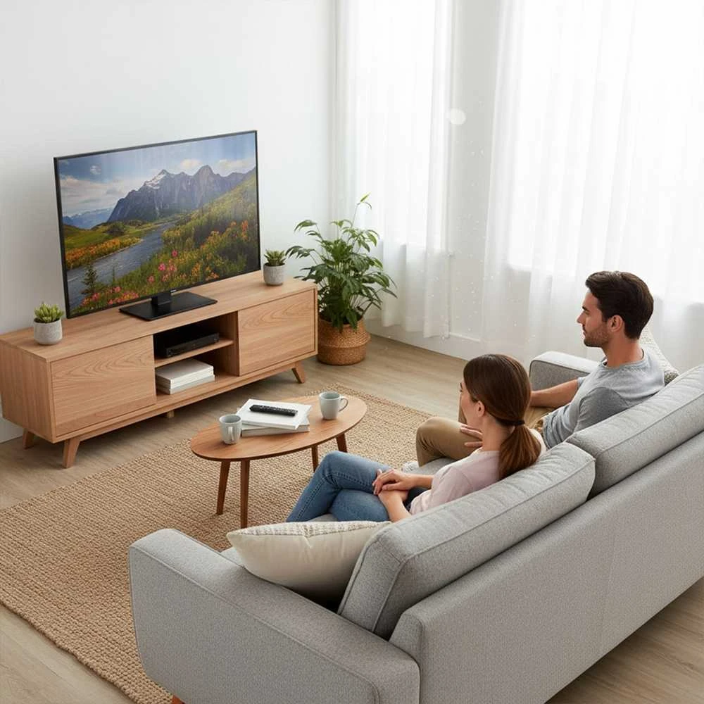 Laikiklis „Maclean“ universalus televizoriaus stovas, RTV spintelei, stovas, maks. 40 kg, maks. VESA 400x400, aukščio ir kampo reguliavimas, 32–65 colių televizoriams, MC-1240