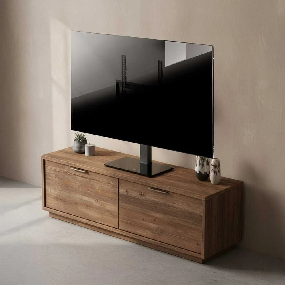 Laikiklis „Maclean“ universalus televizoriaus stovas, RTV spintelei, stovas, maks. 40 kg, maks. VESA 400x400, aukščio ir kampo reguliavimas, 32–65 colių televizoriams, MC-1240