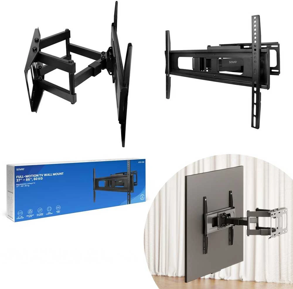 Savio UTV-04 TV mount/stand 2.18 m (86") Juodas