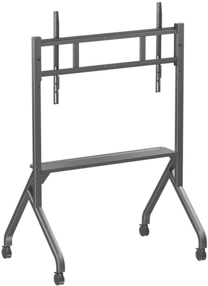 Techly TV laikiklis Mobilus TV stovas 55–86" iki 80 kg su reguliuojama AV lentyna