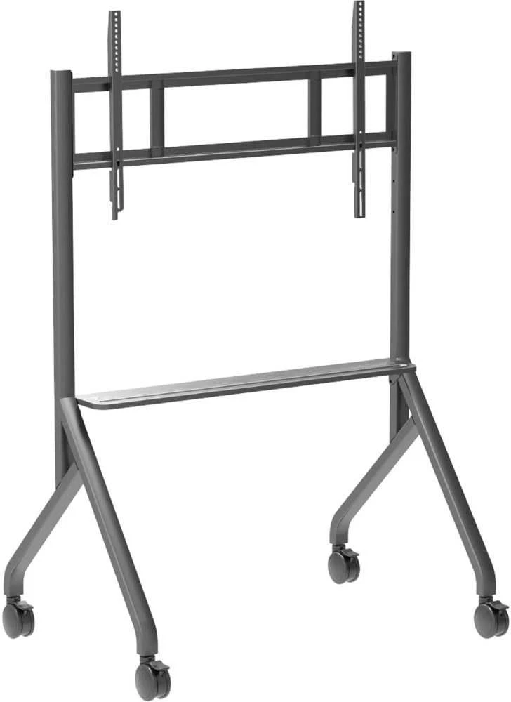 Techly TV laikiklis Mobilus TV stovas 55–86" iki 80 kg su reguliuojama AV lentyna