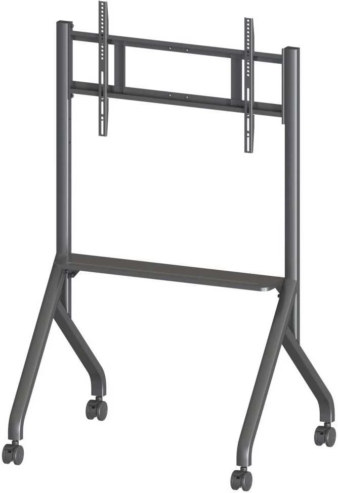 Techly TV laikiklis Mobilus TV stovas 55–86" iki 80 kg su reguliuojama AV lentyna