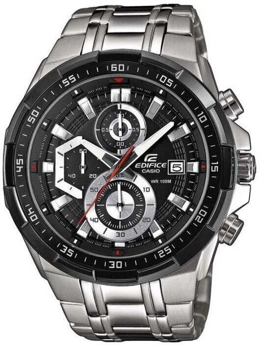 CASIO EDIFICE vyriškas laikrodis EFR-539D-1A - 10ATM (zd114a) + dėžutė