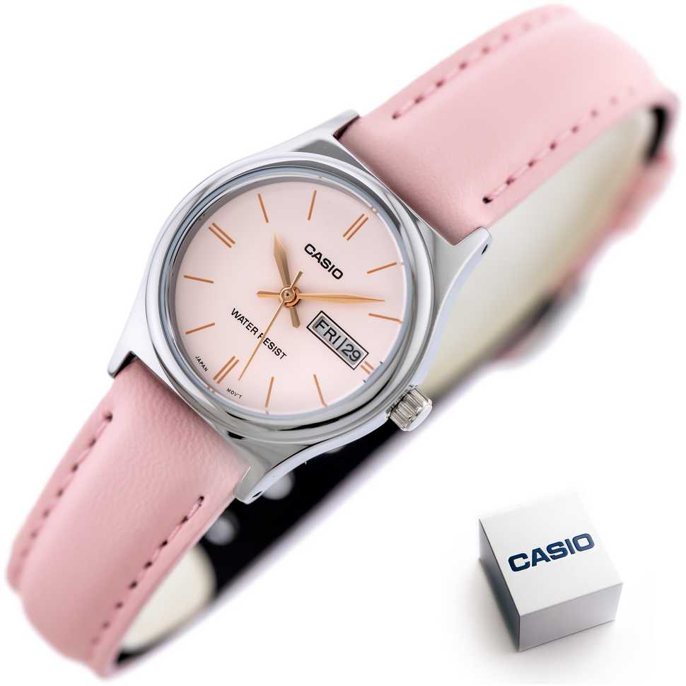 Laikrodis moterims CASIO LTP-V006L-4B (zd576c) + dėžutė