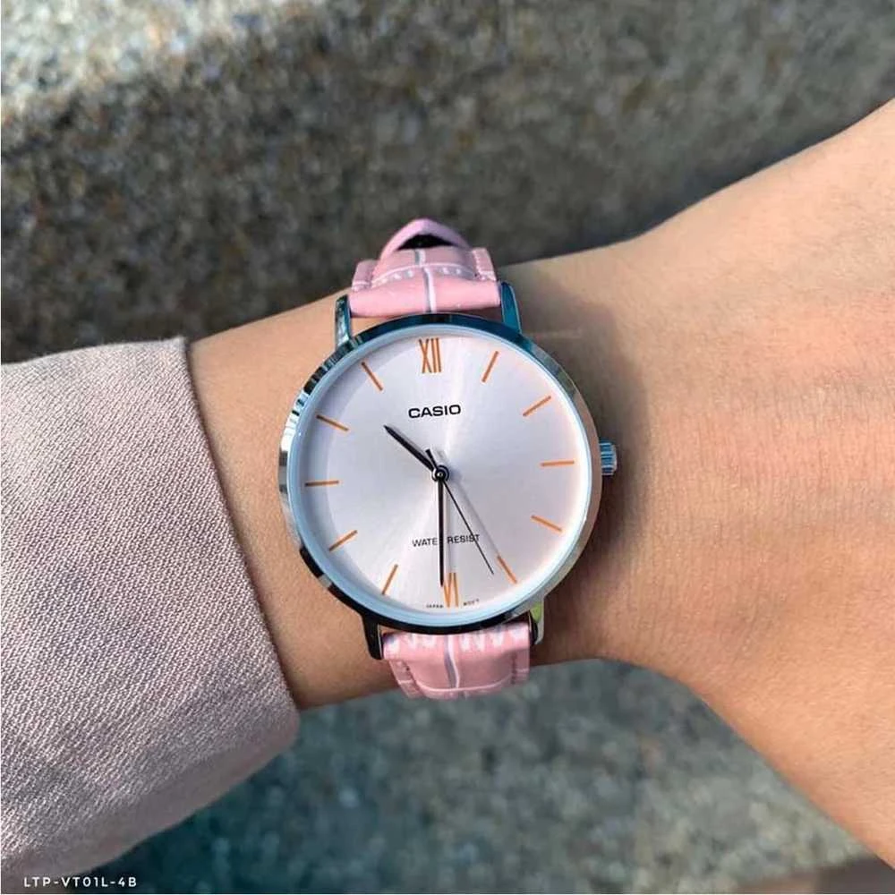 Casio LTP-VT01L-4B moteriškas laikrodis + dėžutė