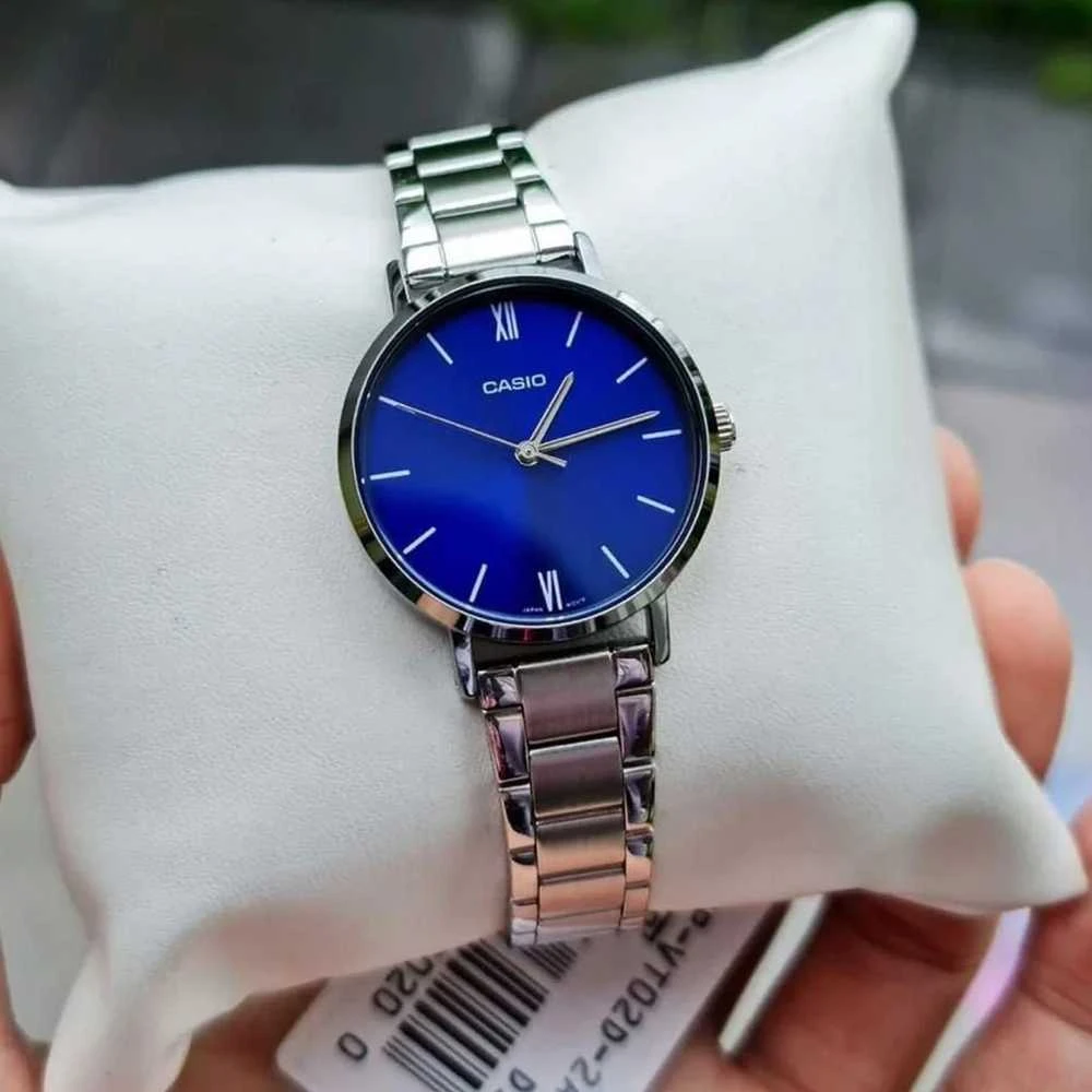 Casio LTP-VT02D-2A moteriškas laikrodis + dėžutė