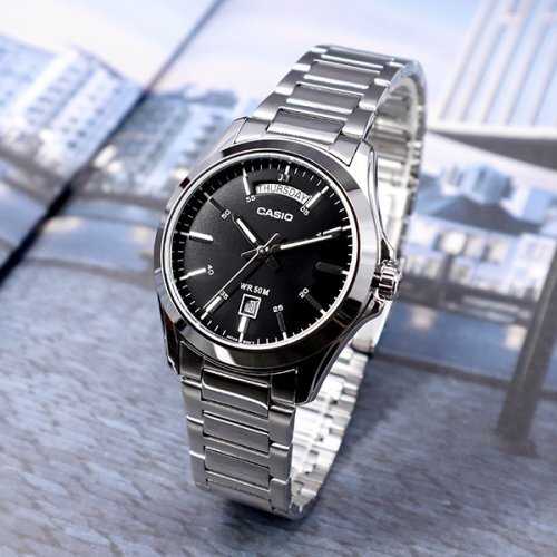 Laikrodis CASIO MEN'S WATCH MTP-1370D-1A1V (zd025b) + BOX