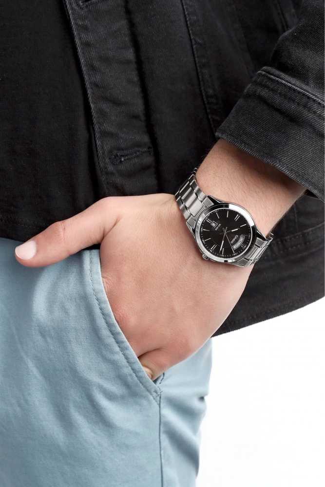 Laikrodis CASIO MEN'S WATCH MTP-1370D-1A1V (zd025b) + BOX
