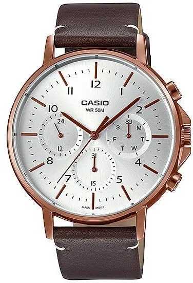CASIO MTP-E321RL-5A VYRIŠKAS LAIKRODIS (zd190b) + DĖŽUTĖ
