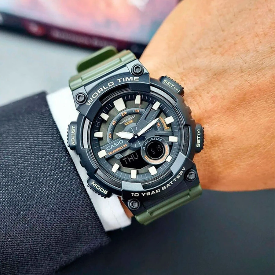 Laikrodis Casio Sport AEQ-110W-3A + DĖŽUTĖ