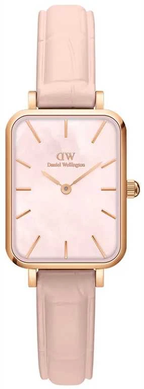 Moteriškas laikrodis DANIEL WELLINGTON Quadro Pressed Melrose Pearl 20mm DW00100508 + BOX (zw521a)