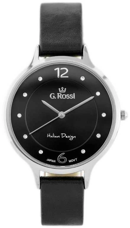 Laikrodis WOMEN'S WATCH G. ROSSI - 10411A-1A1 ON PASK (zg714e) + BOX