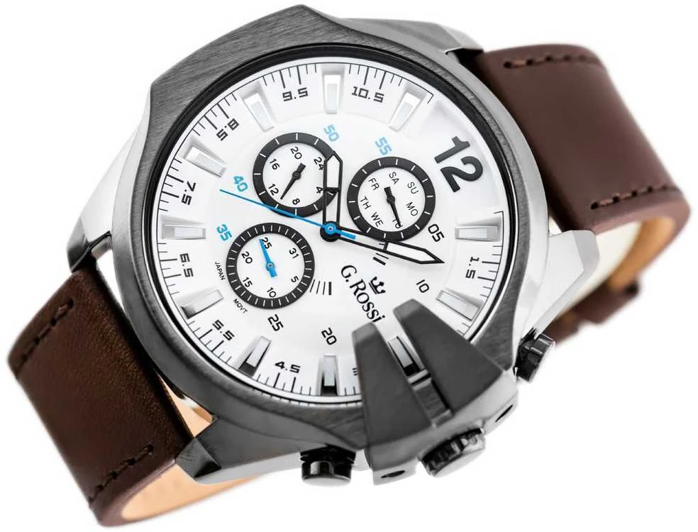 Laikrodis G. ROSSI WATCH - E6122A - EXCLUSIVE (zg249d) + BOX