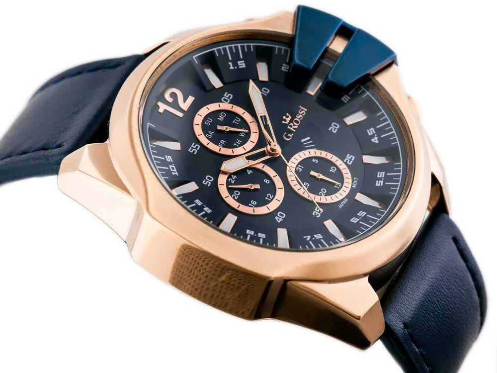 VYRIŠKAS LAIKRODIS G. ROSSI - E6122A - EXCLUSIVE (zg249f) + dėžutė