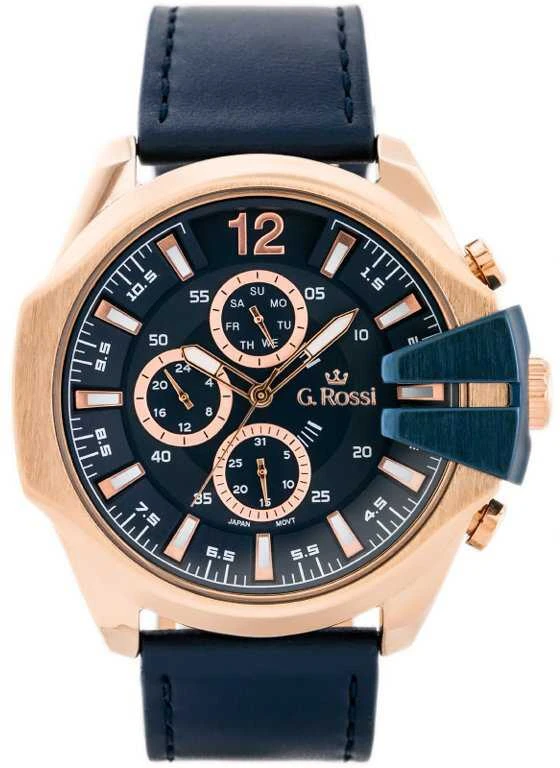 VYRIŠKAS LAIKRODIS G. ROSSI - E6122A - EXCLUSIVE (zg249f) + dėžutė