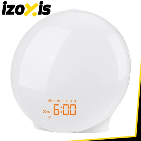 Laikrodis symulator wschodu słońca - budzik Izoxis