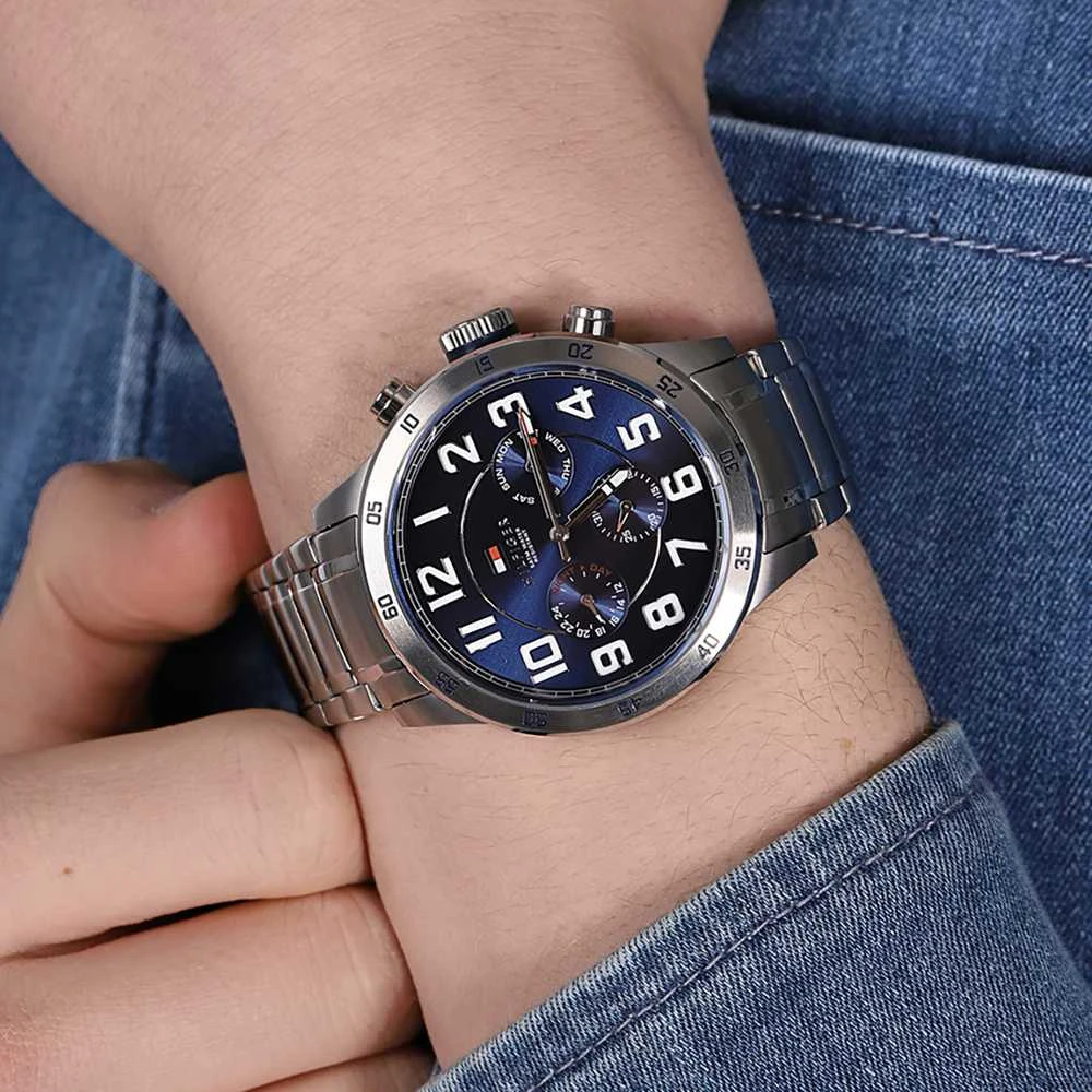 Laikrodis TOMMY HILFIGER MEN'S WATCH 1791053 TREND (zf078b) + BOX