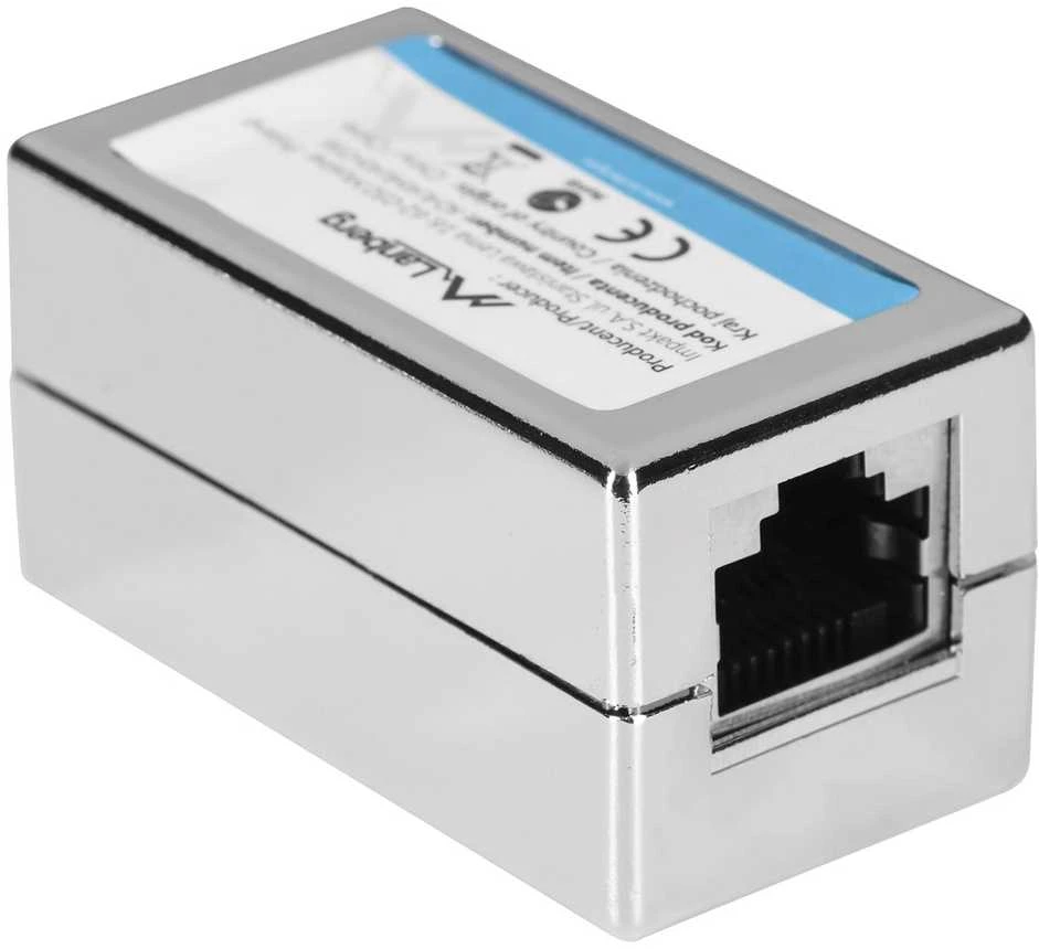 LANBERG AD-RJ45-RJ45-OS6 RJ45 inline mova, Cat.6 ekranuota