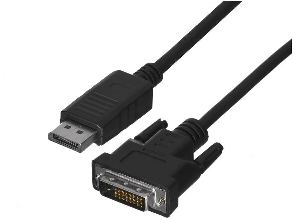 LANBERG CA-DPDV-10CU-0010-BK Lanberg kabelis Displayport(M) V1.2->DVI-D(M)(24+1) 1m Juodas DUAL LINK