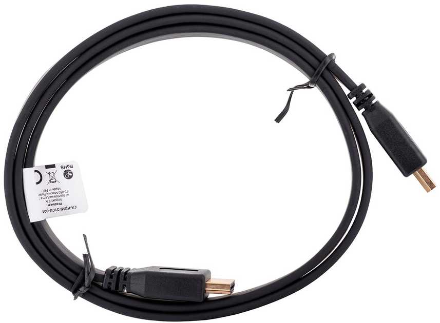 LANBERG CA-HDMI-21CU-0010-BK laidas HDMI M/M V2.0 1M Juodas Butas