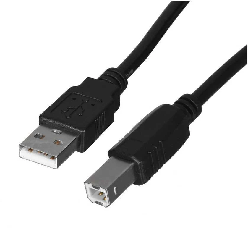 LANBERG CA-USBA-10CC-0018-BK cable USB 2.0 AM-BM 1.8m juodas
