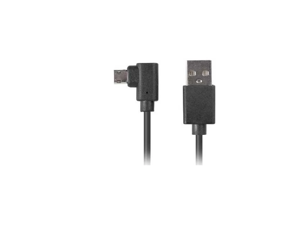 LANBERG CA-USBM-13CC-0018-BK laidas USB Micro-B M ->A M 2.0 kairysis / dešinysis kampas Easy-USB 1,8 m Juodas