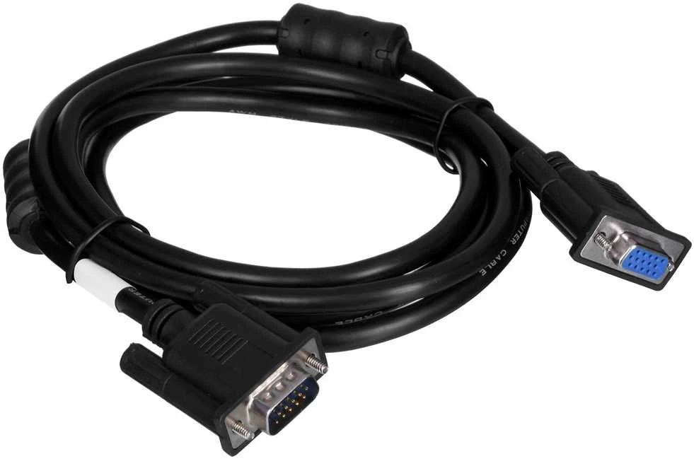 LANBERG CA-VGAC-10CC-0018-B+ ilgintuvas VGA M/F ekranuotas feritu 1,8 m storio