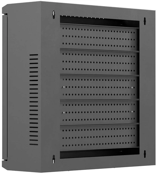 Lanberg montavimo spintelė TPR 10" su tinklelio panelu 400x400x140 juoda (surinkta)