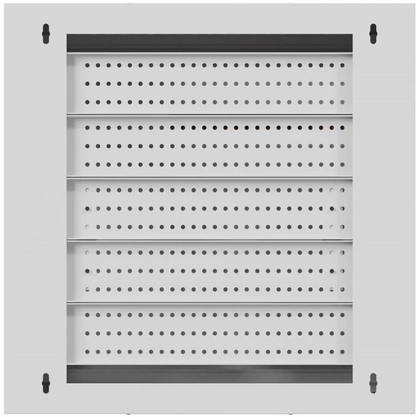 Lanberg montavimo spintelė TPR 10" su tinkleliu 400x400x140 pilka (surinkta)