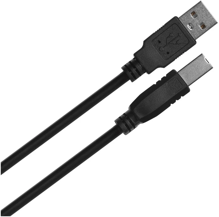 LANBERG USB-A M USB-B M 2.0 laidas 1.0m juodas feritas