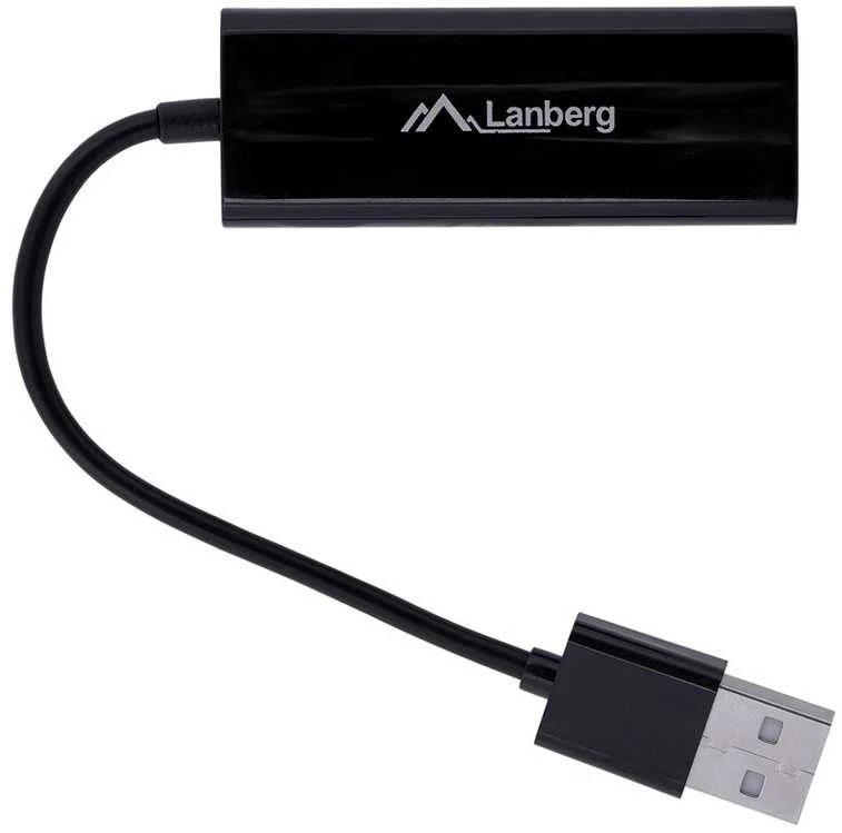LANBERG NC-0100-01 Adapteris Lan Card USB 2.0 - RJ45 100MB ant kabelio