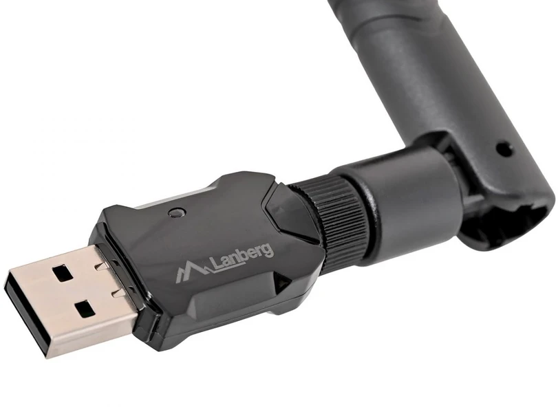 Maršrutizatorius Lanberg USB adapteris belaidžio tinklo plokštė NC-0900-WIE USB 2.0 dviejų dažnių AX900 1X išorinė antena