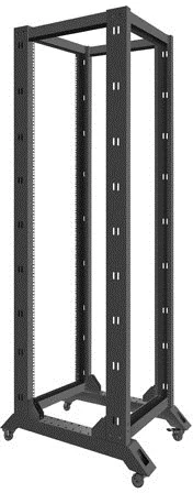 Atviras stovas Lanberg 42U 600X800, juodas