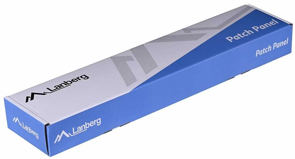 LANBERG PPKS-1024-S Keystone Patch Panel 19inch 24 port 1U pilka