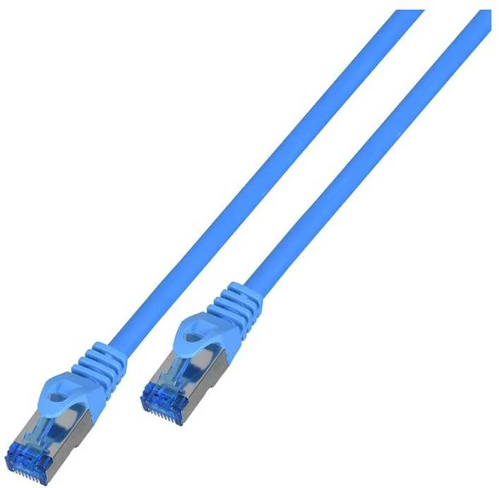 LANBERG patchcord kat.6A FTP LSZH CCA 20m mėlynas